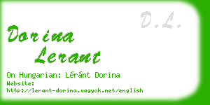 dorina lerant business card